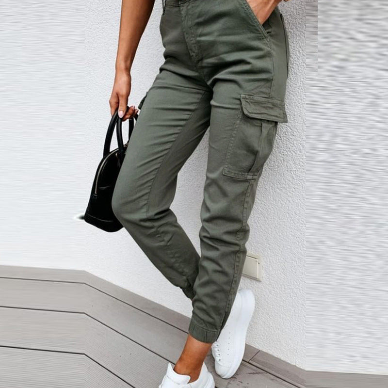 Chic High-Waist Cargo Joggers